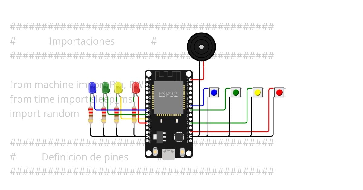 Simon Micropython simulation