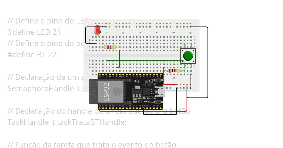 RTOS - Semáforo CONTADOR  - ISR 2 simulation