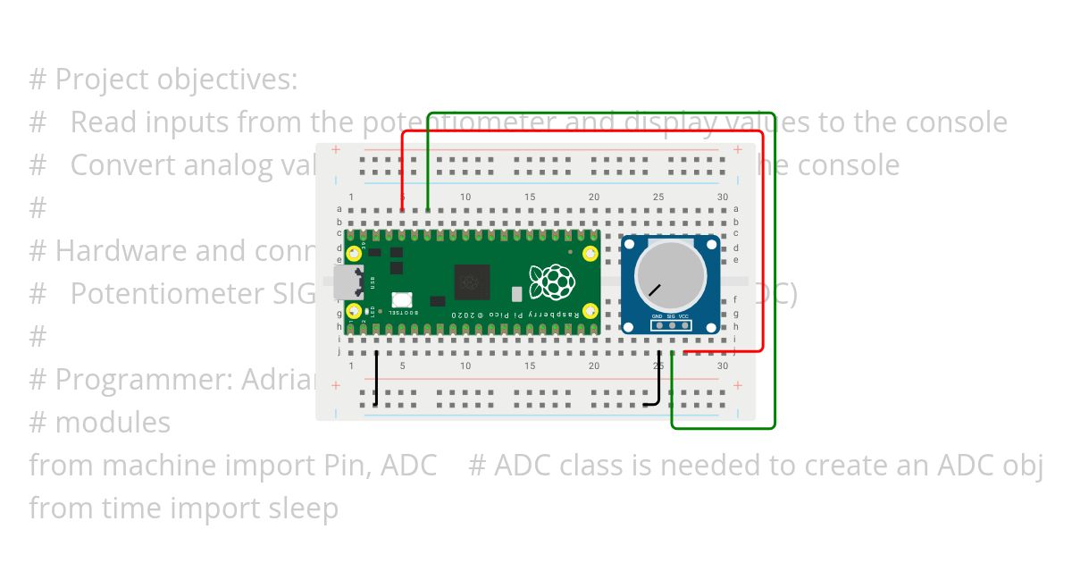  Potentiometer Values  simulation