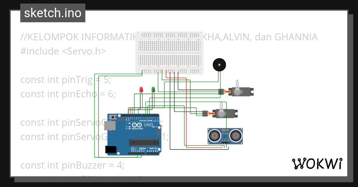 palang kereta KEL4 - Wokwi ESP32, STM32, Arduino Simulator