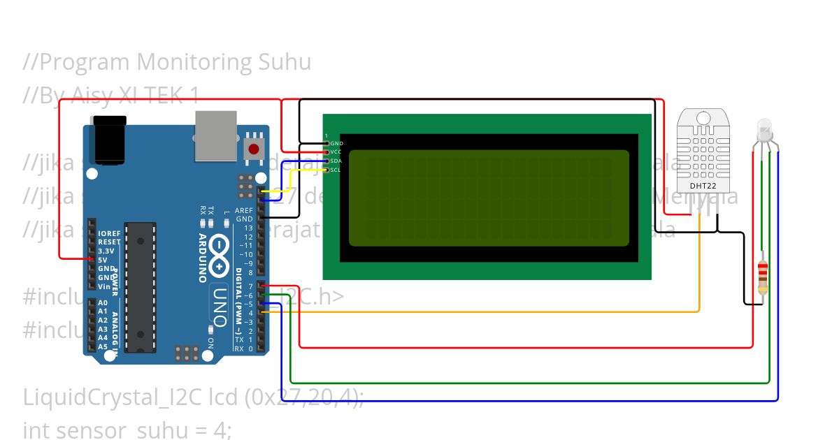 Program Suhu monitoring  simulation