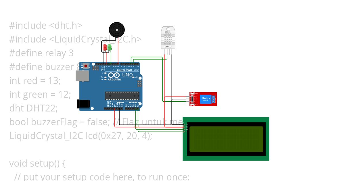 Sensor Suhu dan Kelembapan simulation