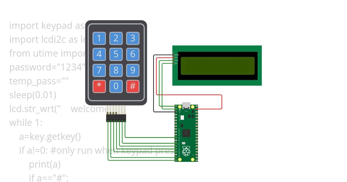 keypad  password counting simulation