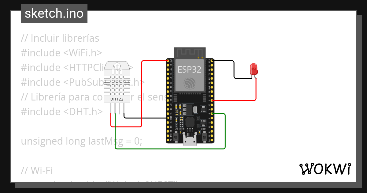 Proyecto - Sensor de Temperatura - Wokwi ESP32, STM32, Arduino Simulator