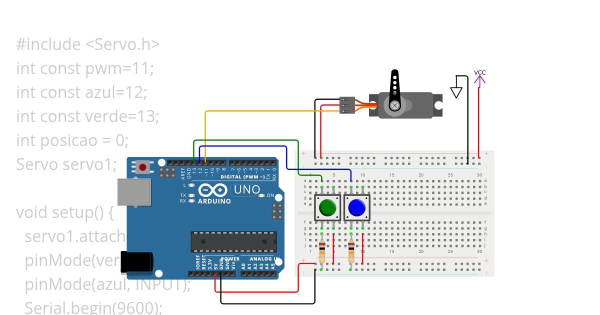 Framework Arduino II: Aula 22 Servo Motor simulation