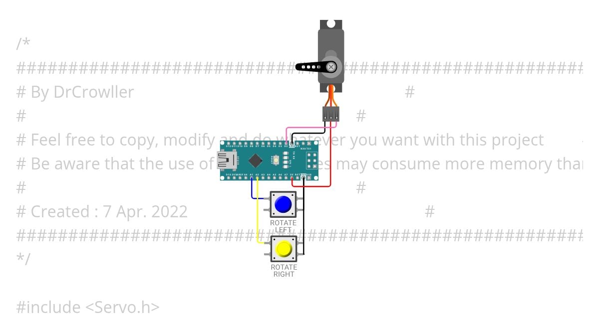 Framework Arduino II: Aula 22 Servo Motor 3 simulation