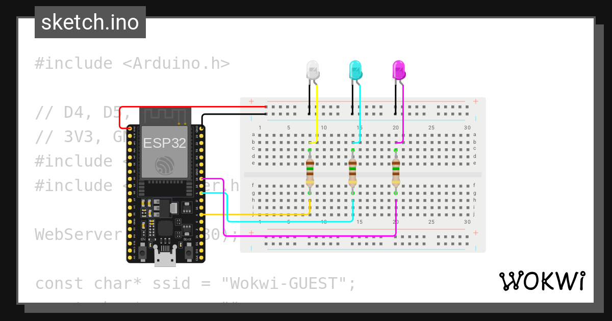 Wokwi online esp32 stm32 arduino simulator