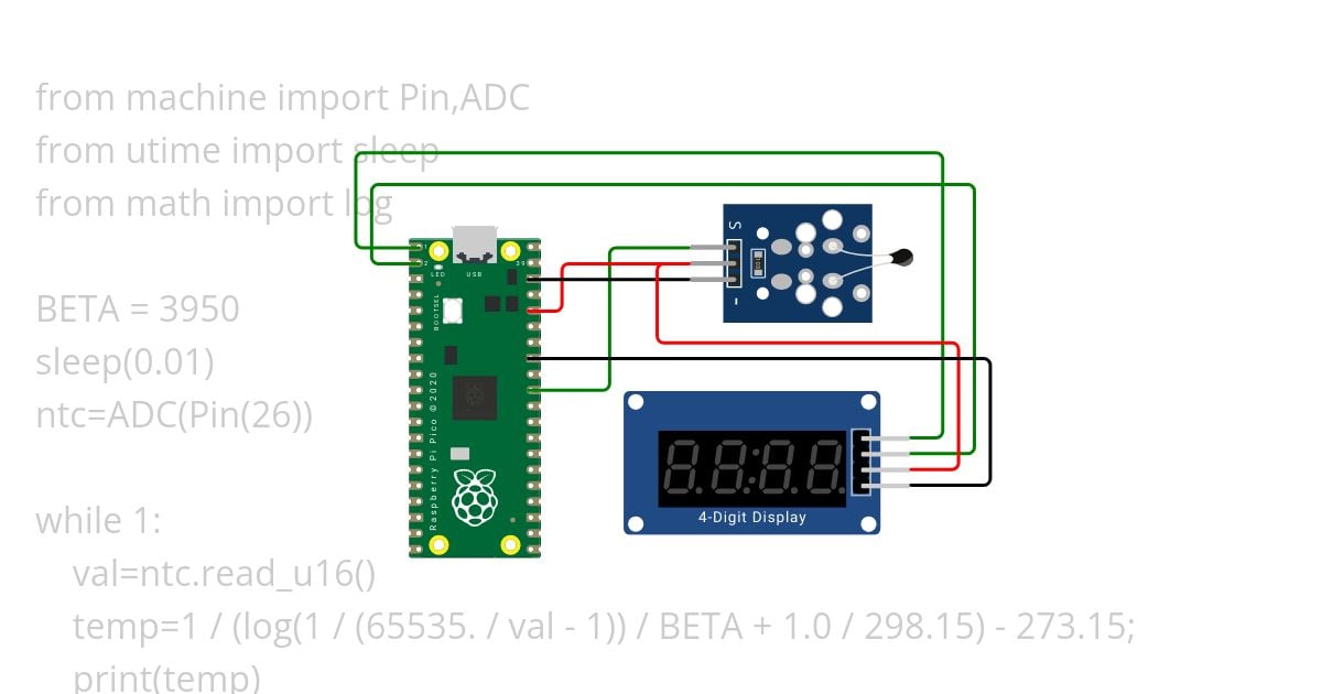 ntc sensor simulation