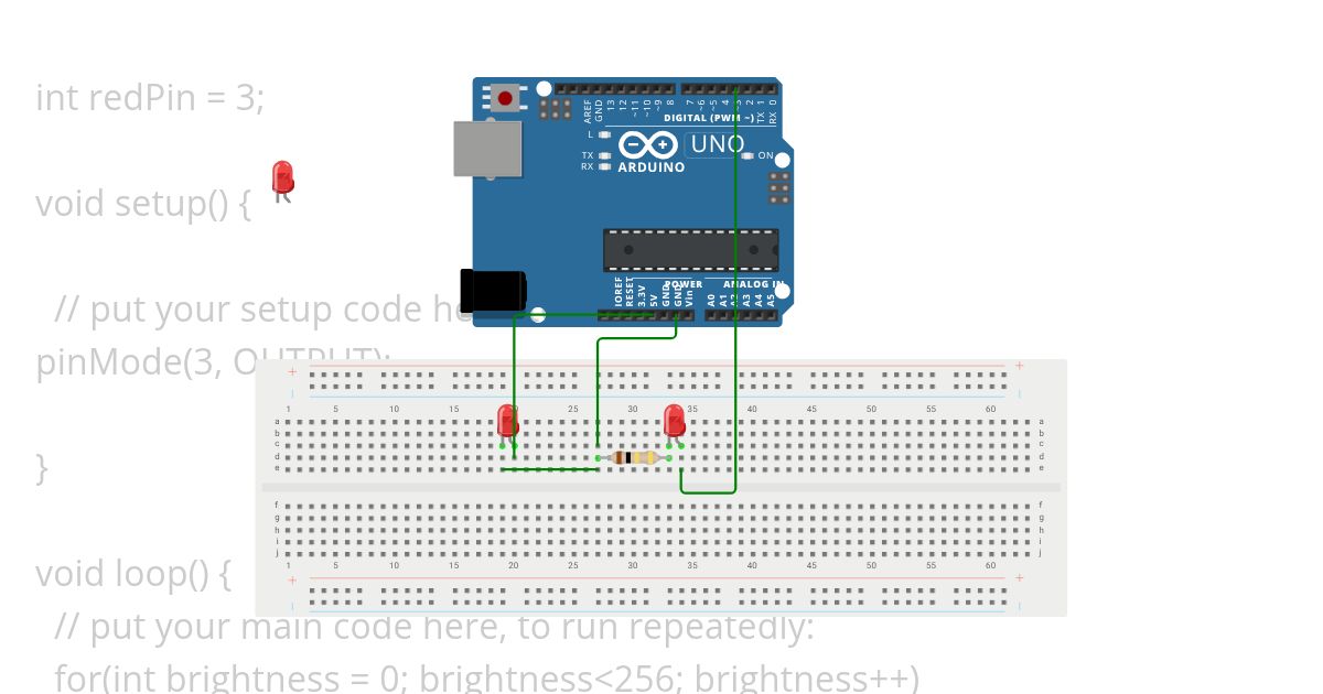 brightness control using pwm simulation