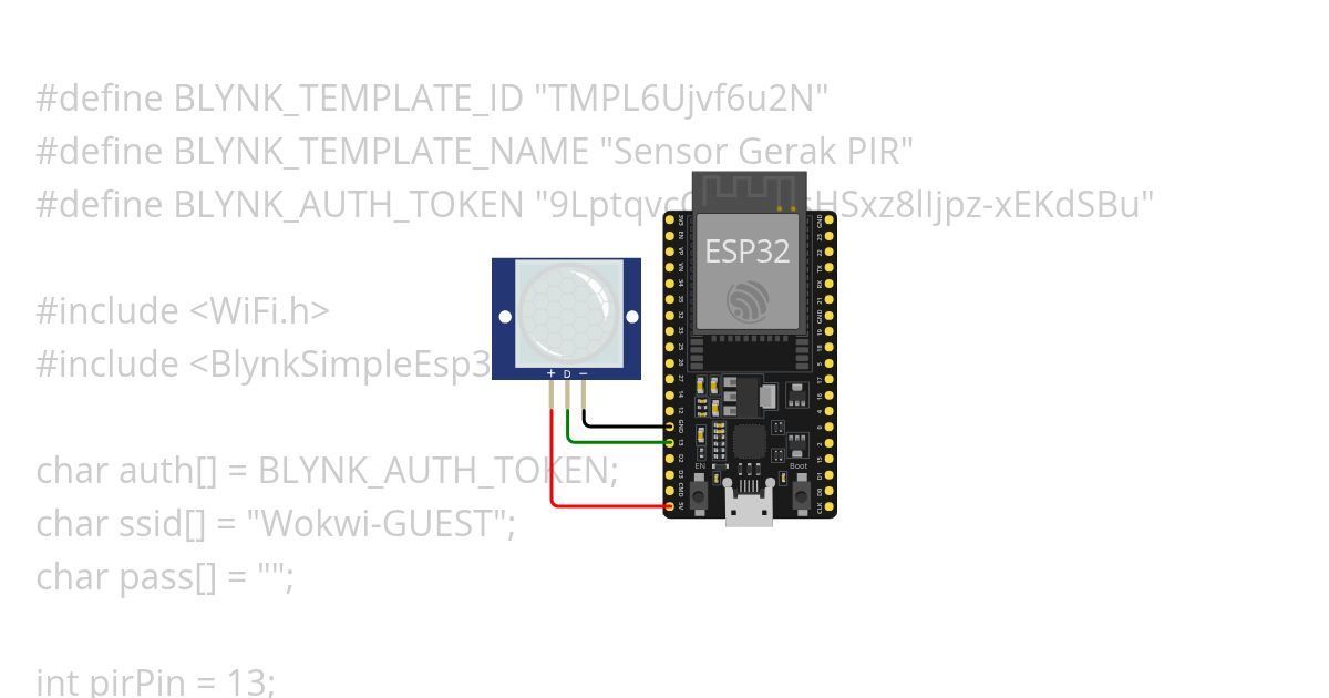 Sensor Gerak simulation