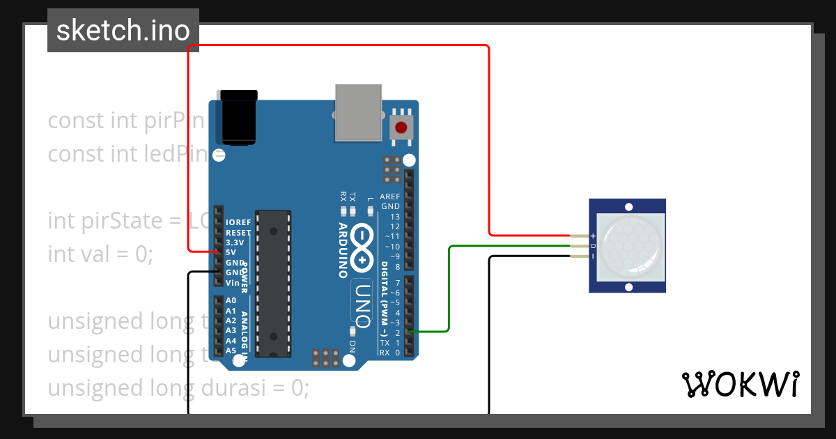 Sensor_PIR - Wokwi ESP32, STM32, Arduino Simulator