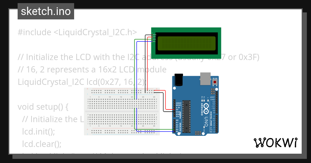 LCD I2C servo DHT22 with Arduino Uno R4 - Wokwi ESP32, STM32, Arduino ...
