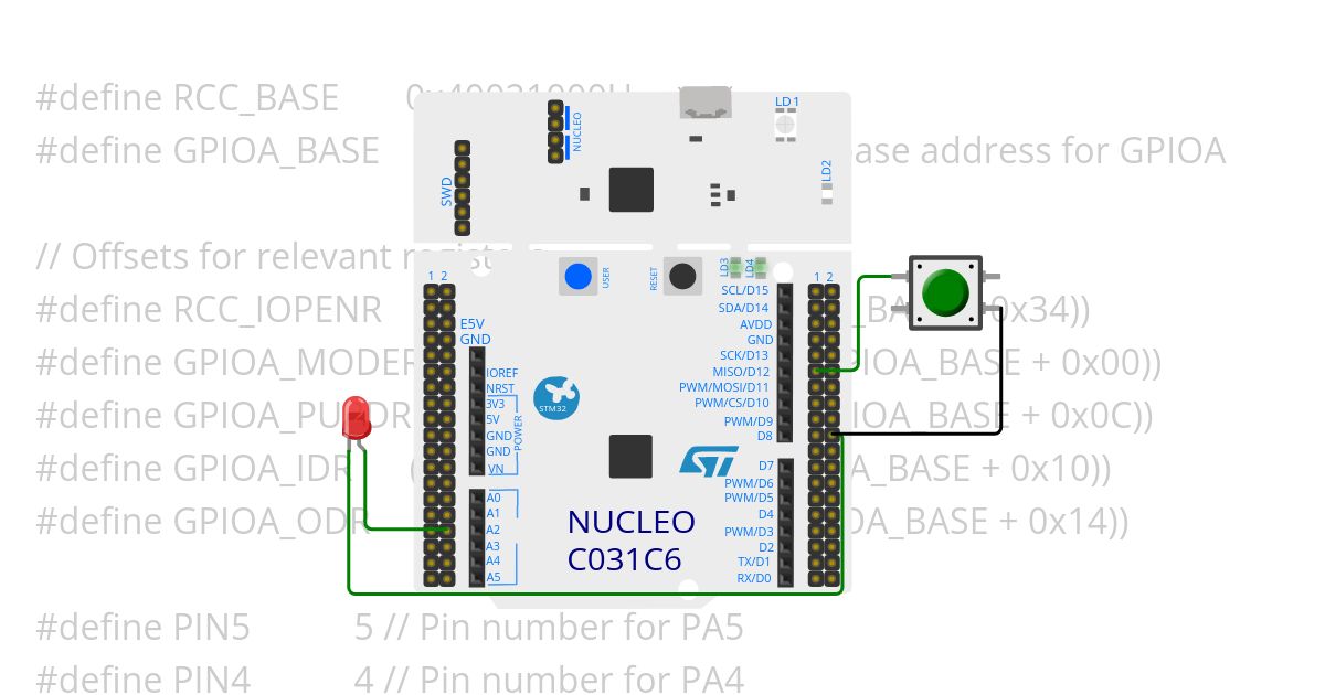 PIN_READ LED_LIGHT simulation