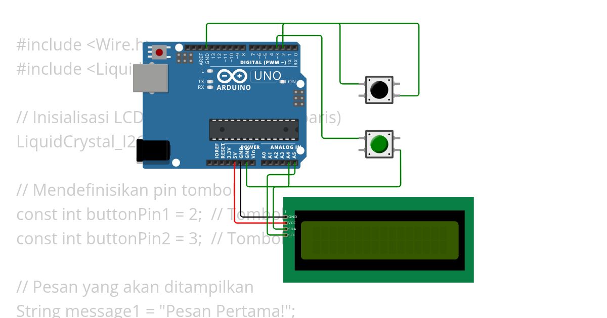 Interaktivitas dengan Tombol simulation