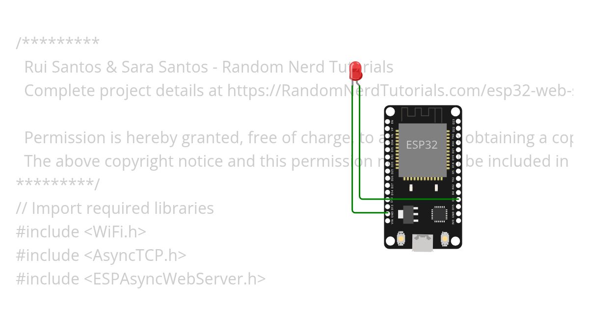 Web esp 32 simulation