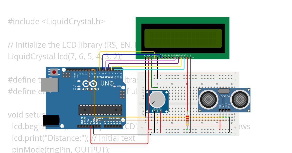 PR6 Ultrasonic with LCD Ex2 simulation