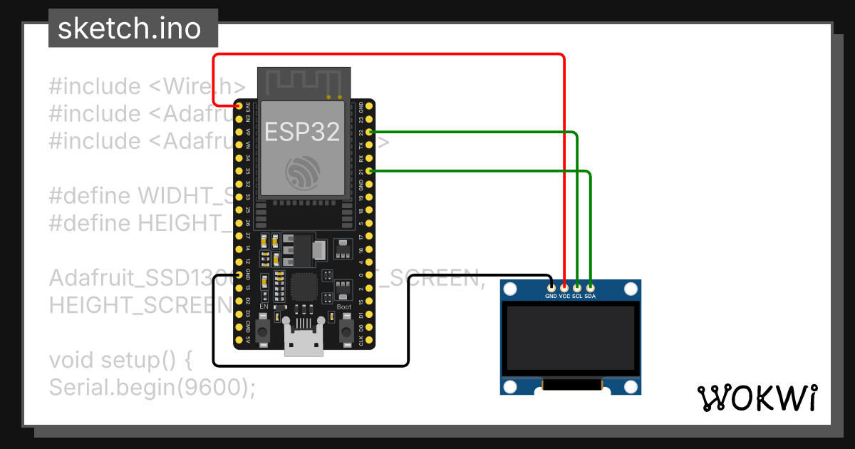DIKA ADI TAMA OLED - Wokwi ESP32, STM32, Arduino Simulator