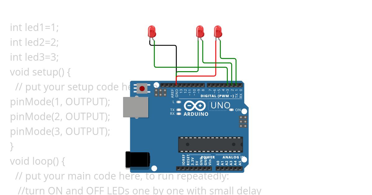 1- LED: Arduino simulation