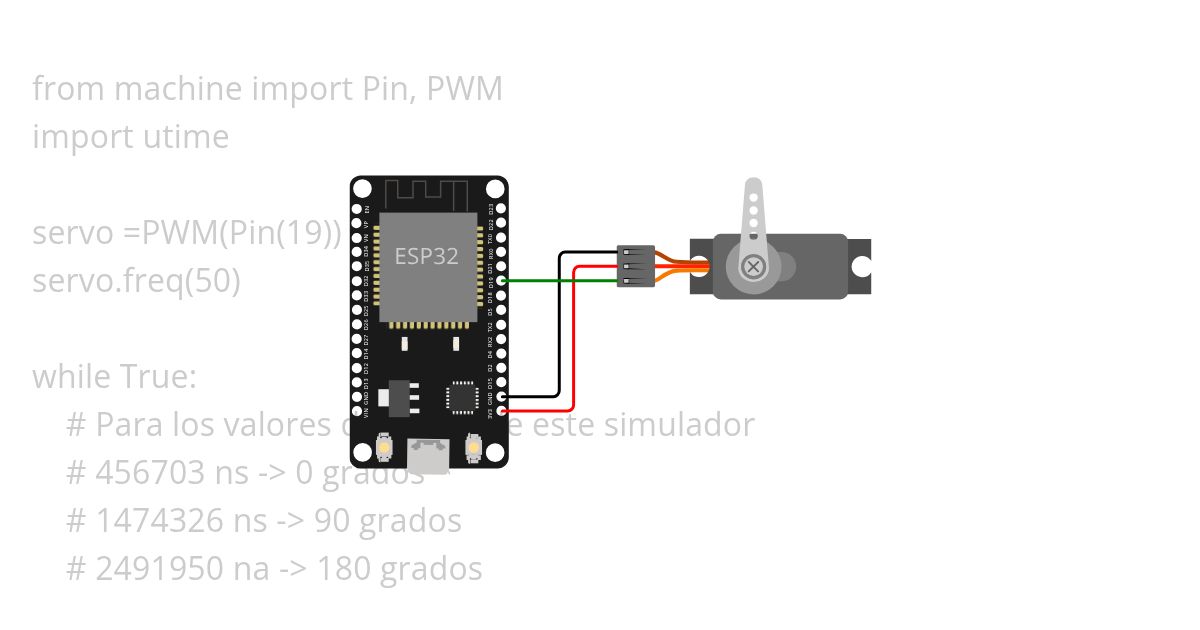Servo con ESP 1 simulation