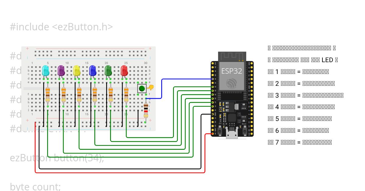ใบงานปุ่มกดESP32 switch case simulation