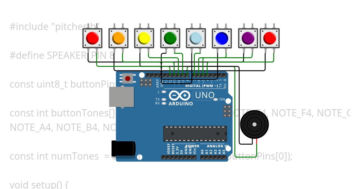 Buzzer Pianino simulation