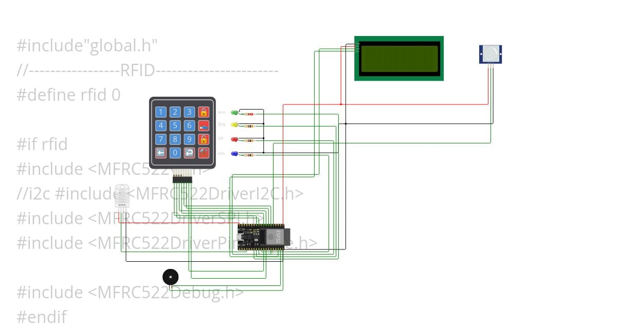 ESP32-Alarm simulation