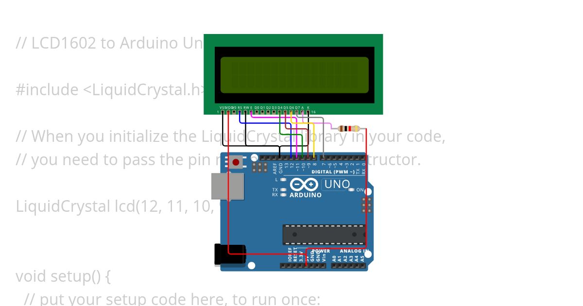 006 Projects with LCD1602 simulation
