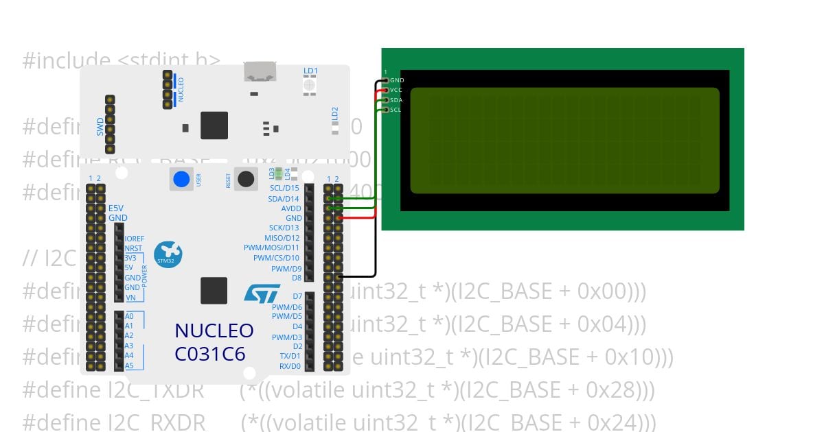 ST_I2C simulation