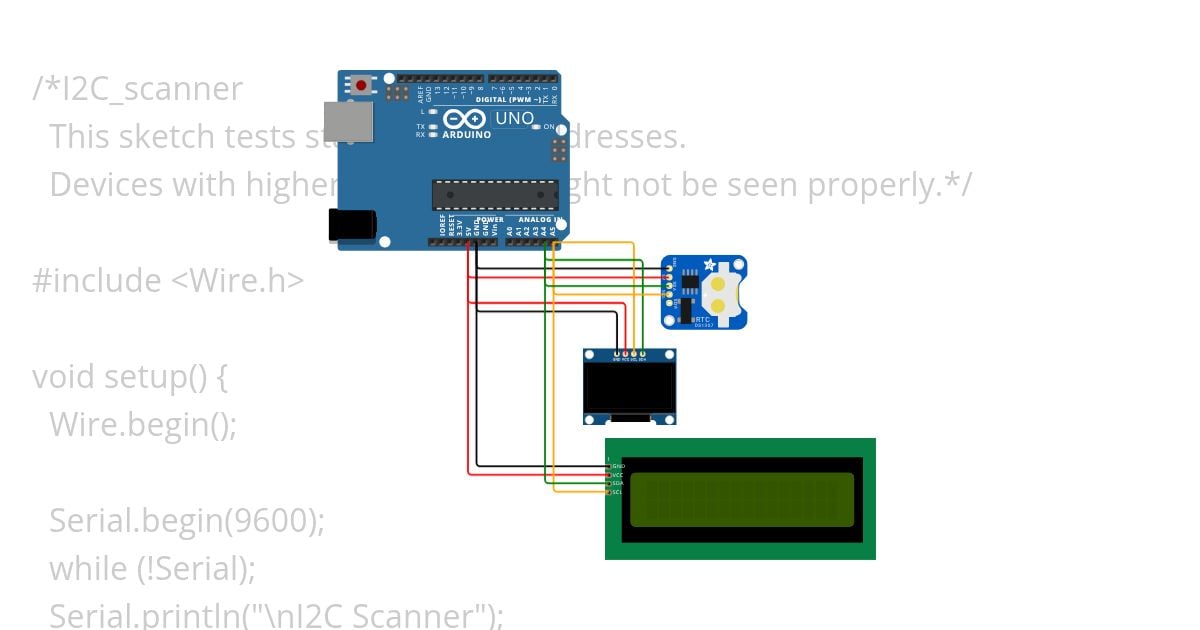 I2C AdressScanner simulation