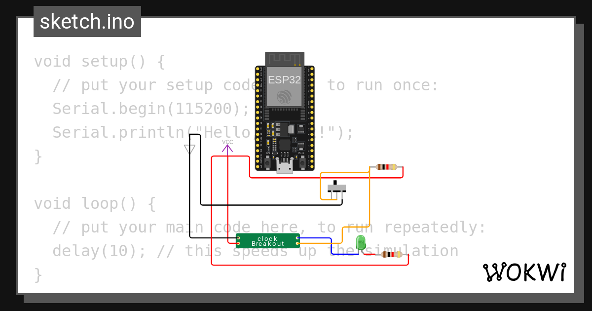 clock - Wokwi ESP32, STM32, Arduino Simulator