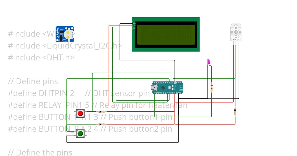 20x4 LCD blinking simulation