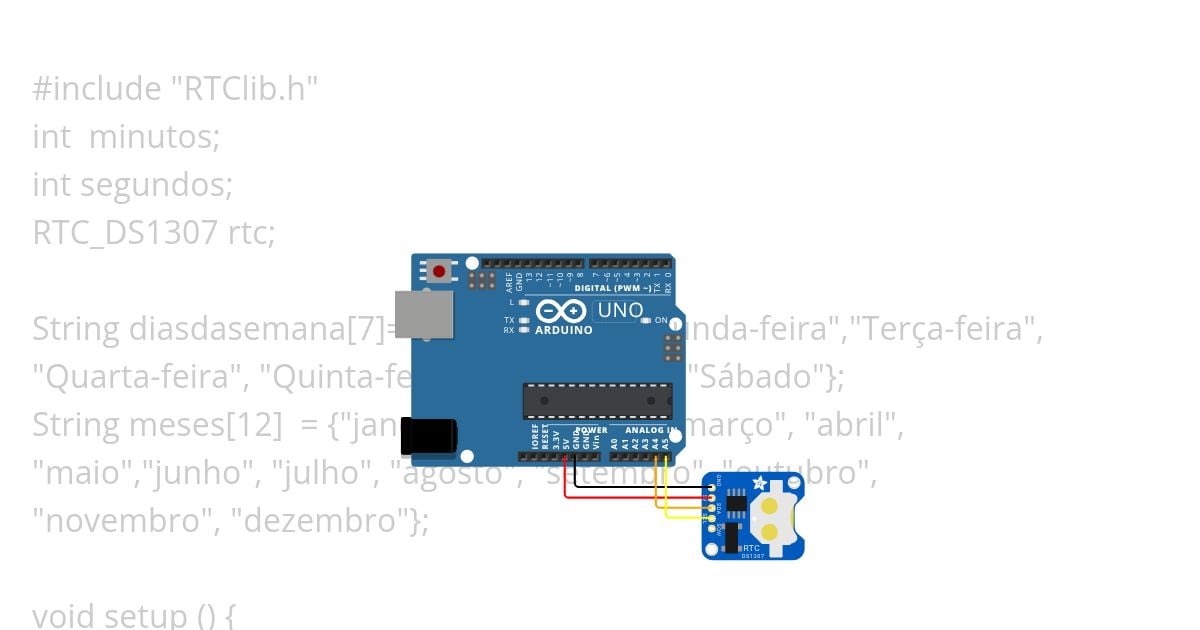 Framework Arduino II: Aula 25 RTC simulation