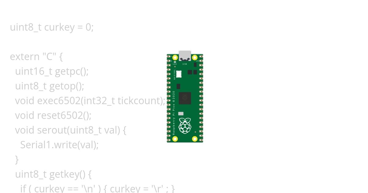 R Pico 6502 BASIC simulation