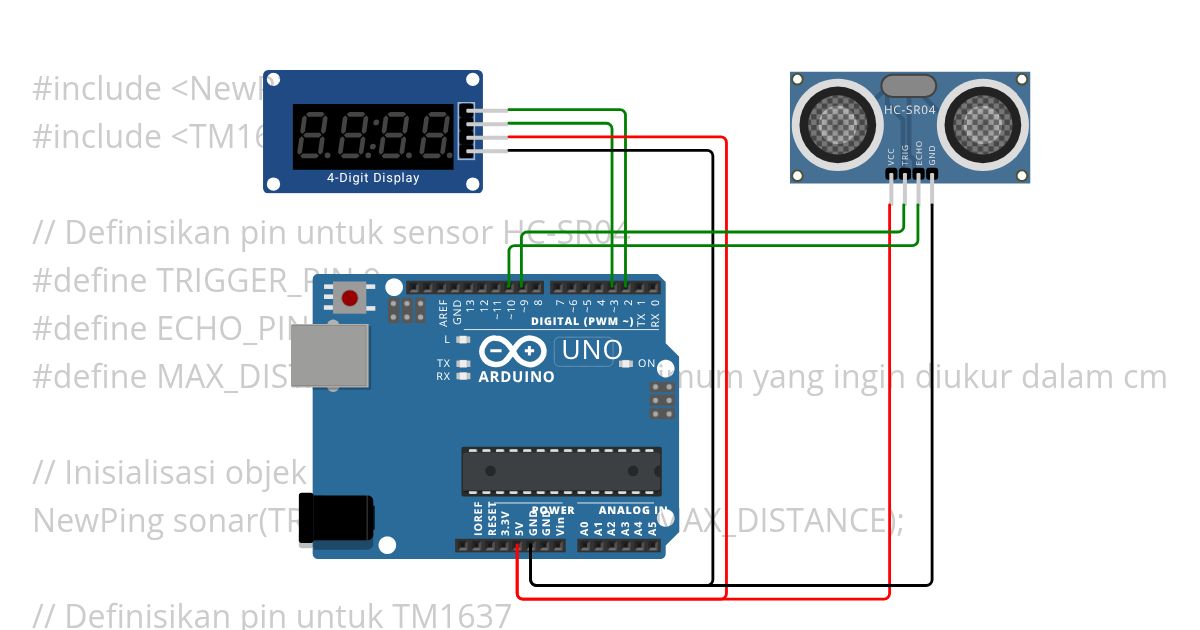 SevSegWithUltrasonic simulation