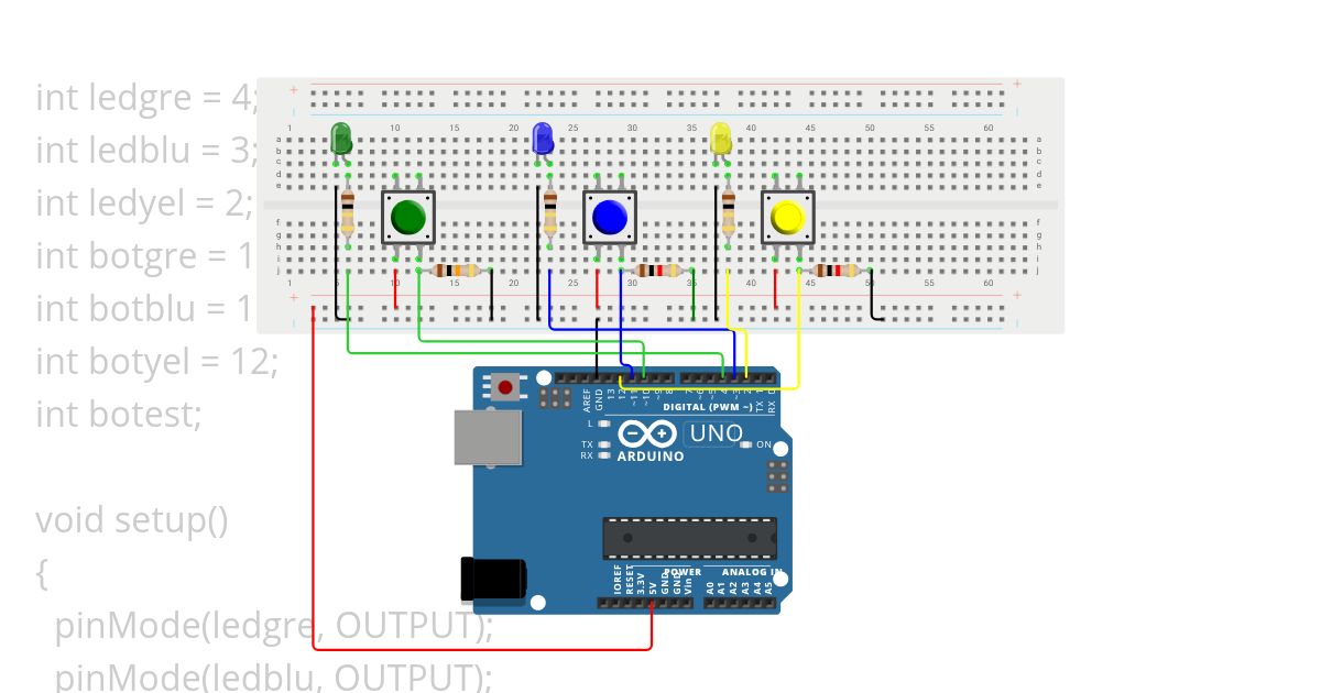 REV. LEDS COM BOTOES simulation