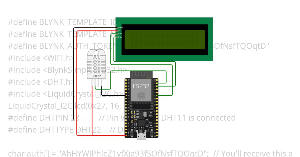 DHT 11 to blynk it simulation