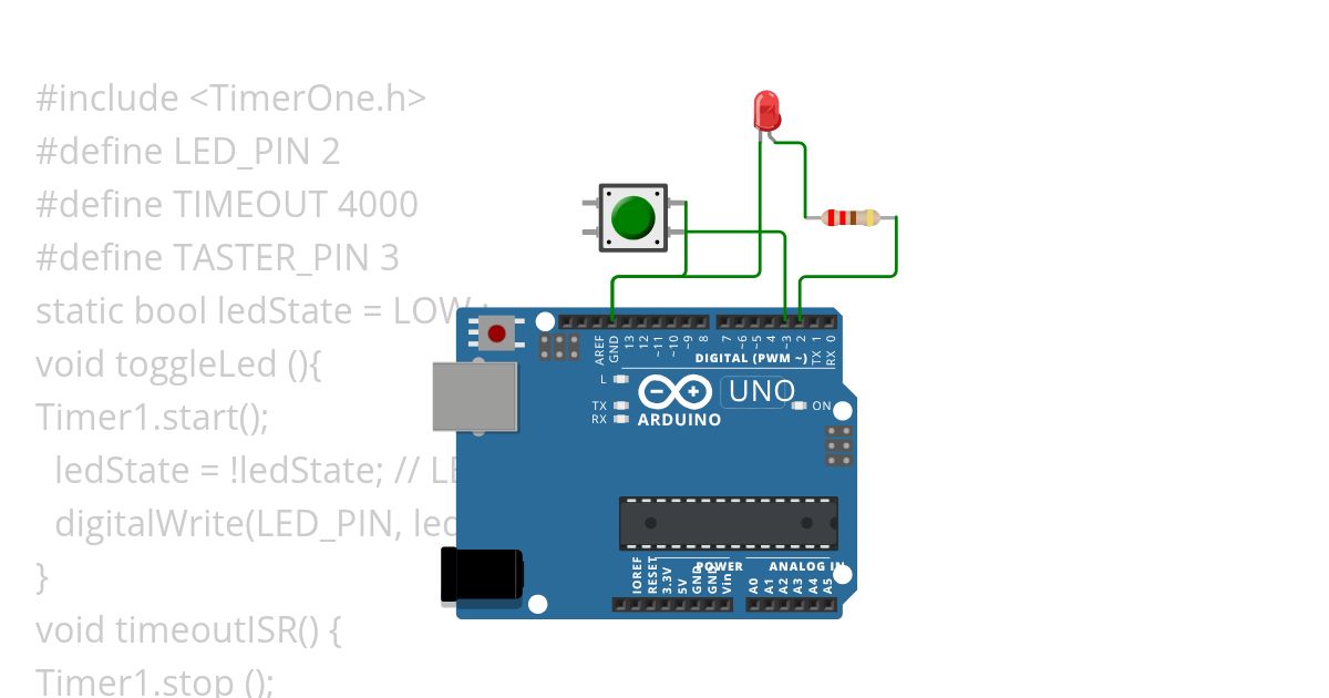 TimerOne Interrupt simulation