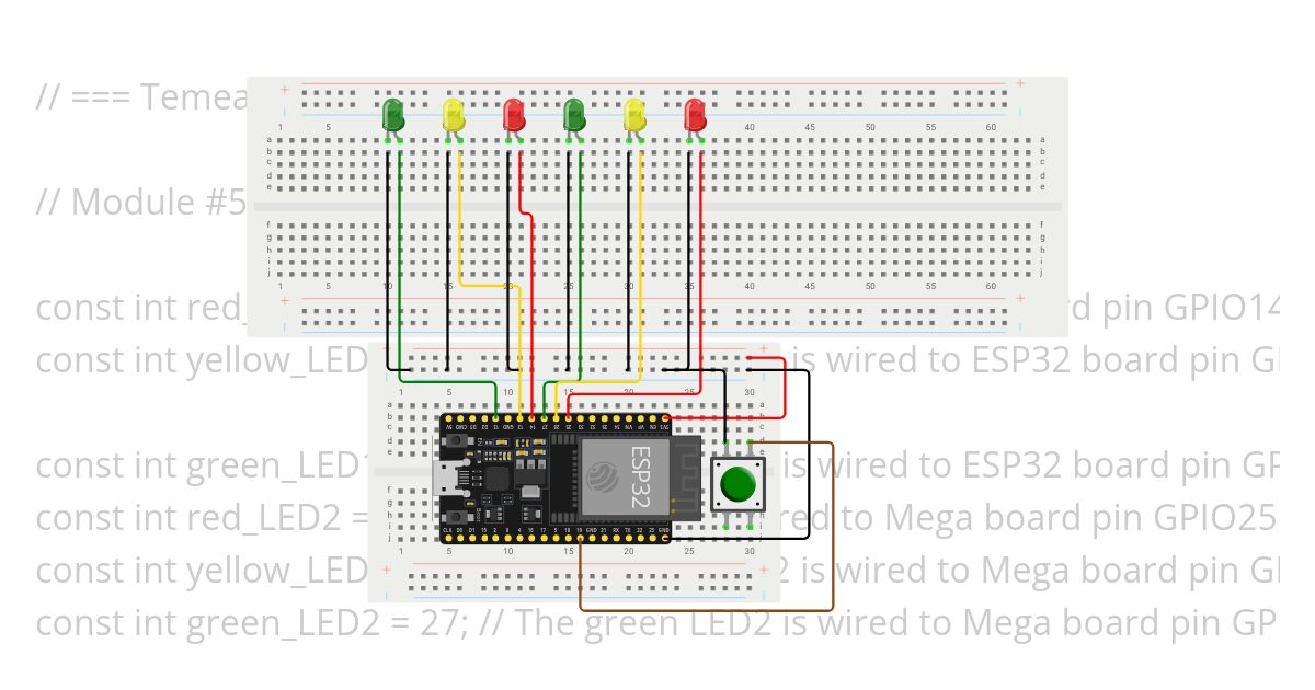 Module 5 - Multiple Traffic Light Controller w. Cross Walk simulation
