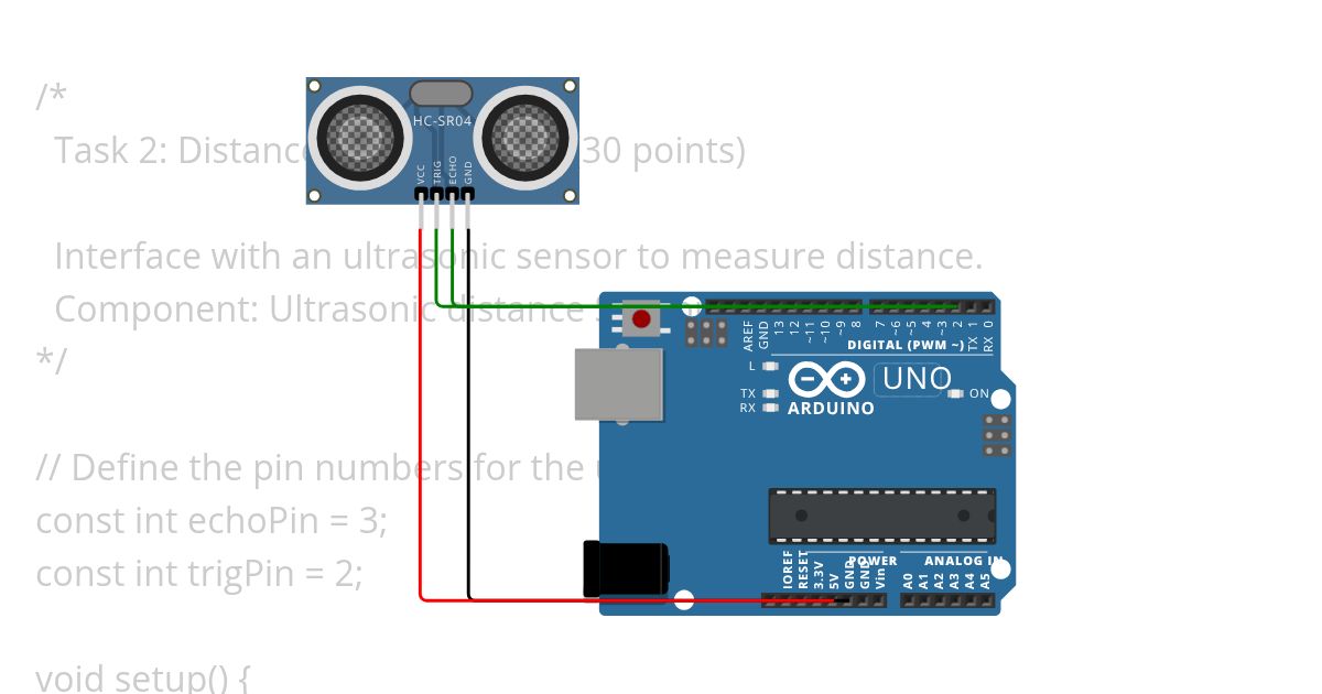 Distance Measurement 1 simulation