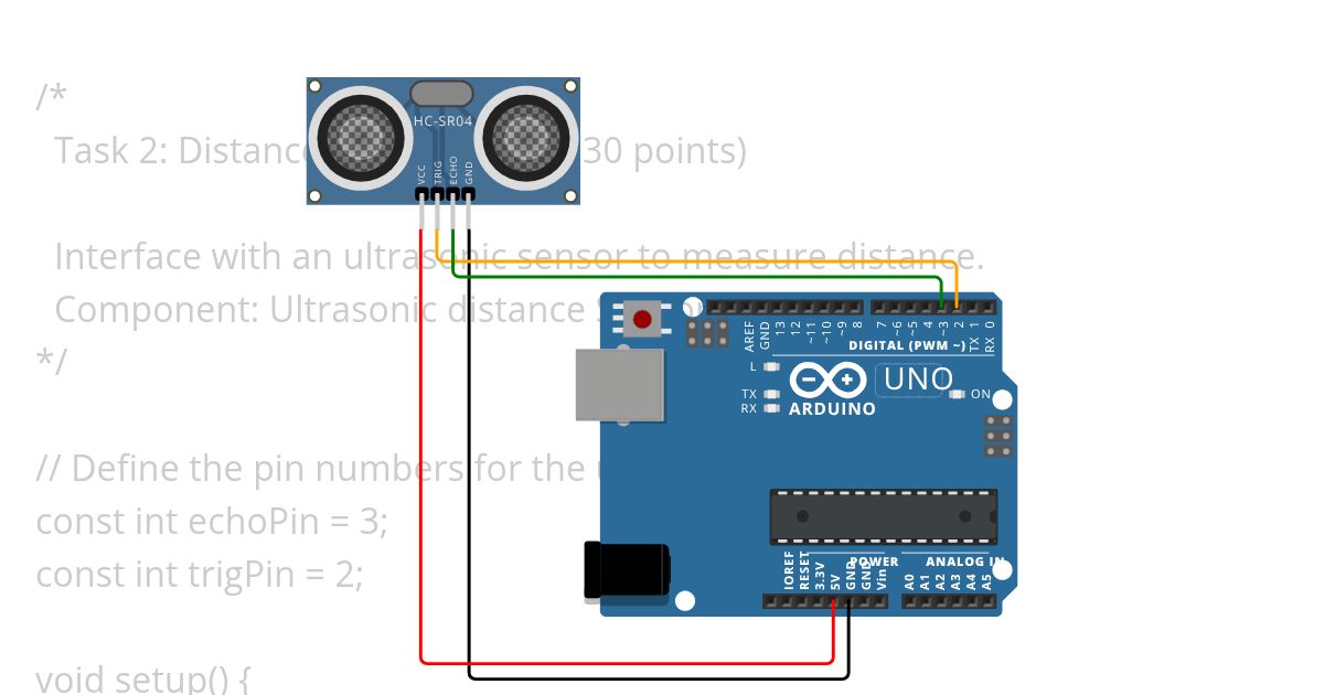 Distance Measurement 1 simulation