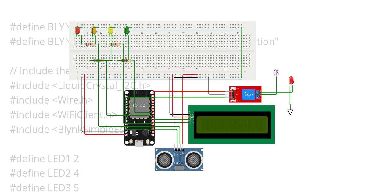 Water level automation  simulation