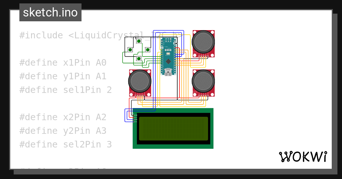 Arduino Nano Controller v2 - Wokwi ESP32, STM32, Arduino Simulator