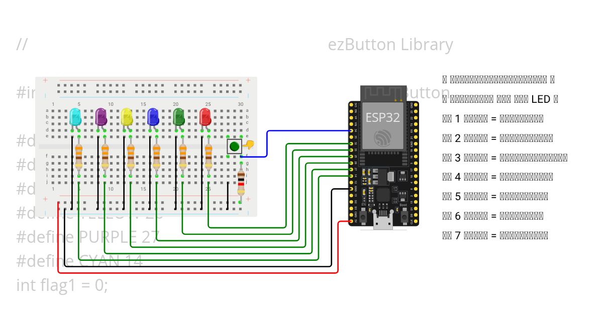 ใบงานปุ่มกดESP32 switch case 01 simulation