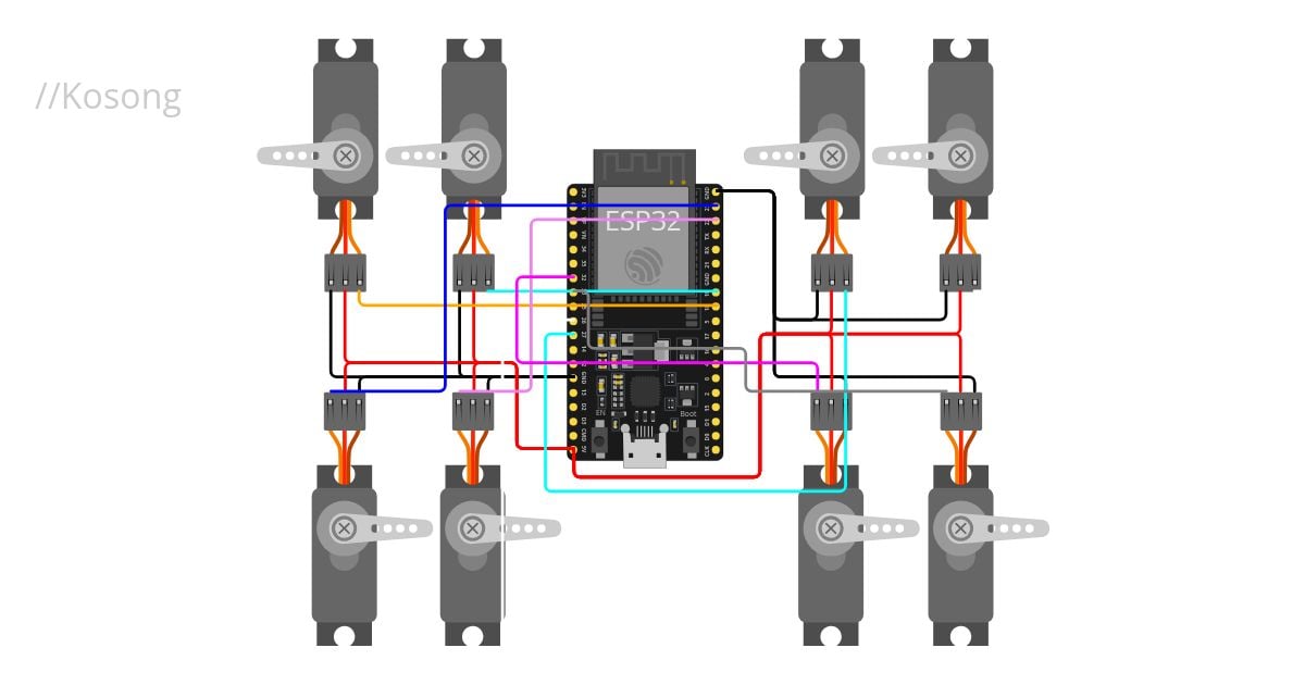 Robot 4 Kaki simulation