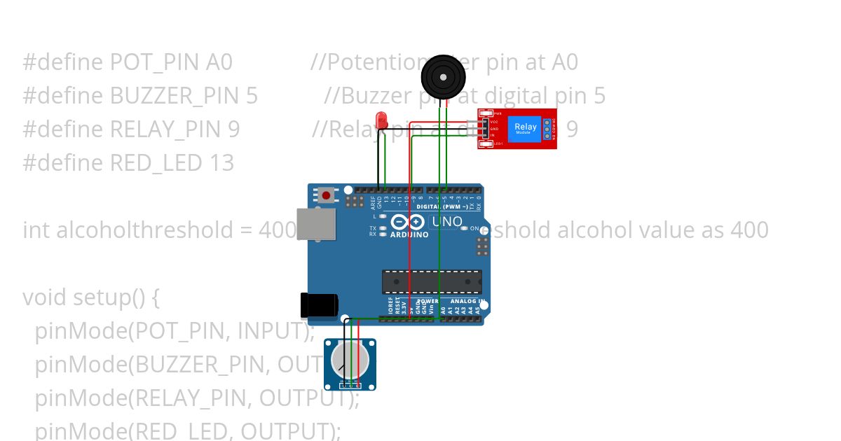 ALCOHOL SENSING ENGINE LOCK simulation