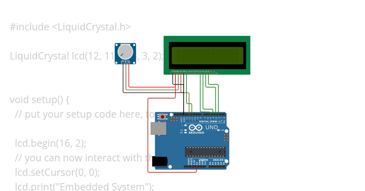 lcd karakter 16x2 simulation