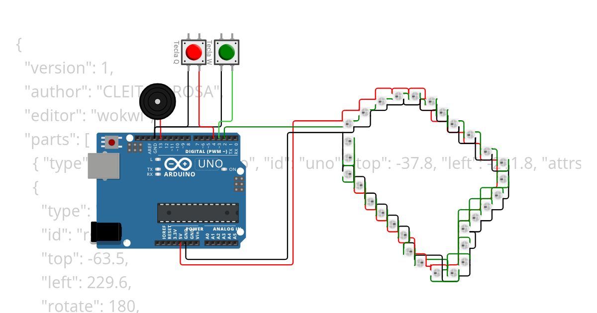 Aula 21 - Corrida de 30 LEDs Parte III Completo simulation