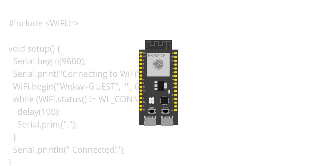 Test WiFi ESP32-C6 simulation