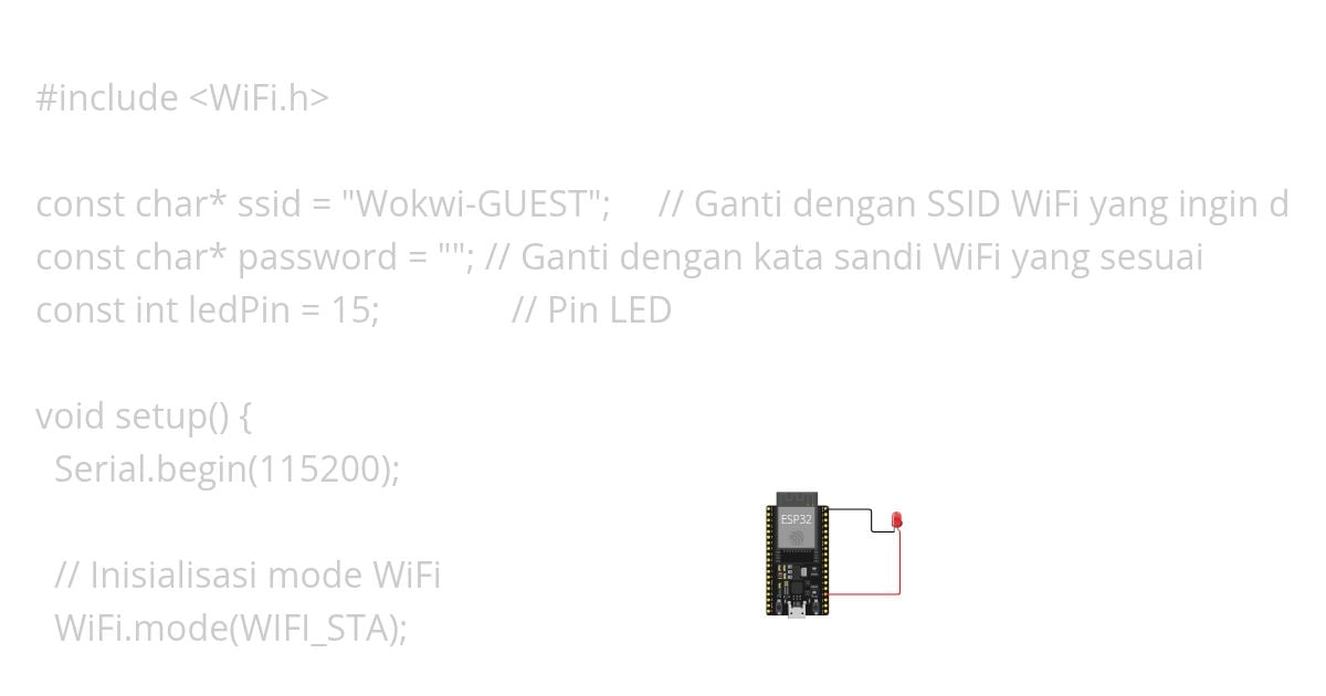 KONEKSI ESP32 - WIFI WOKWI  Copy simulation