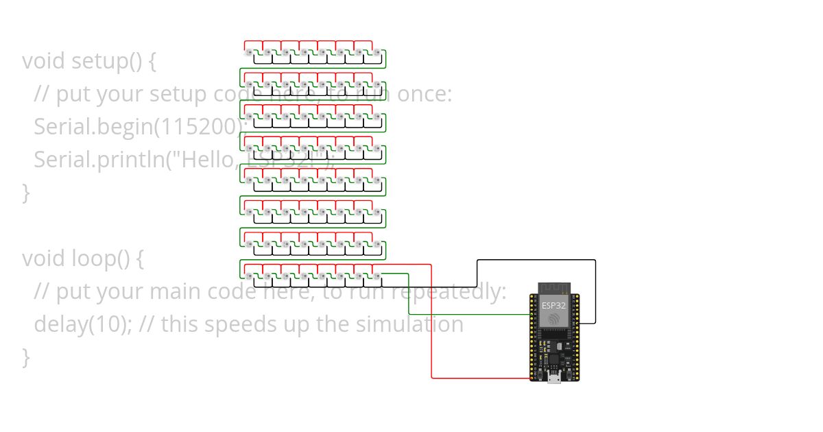LED-Screen WS2812 simulation